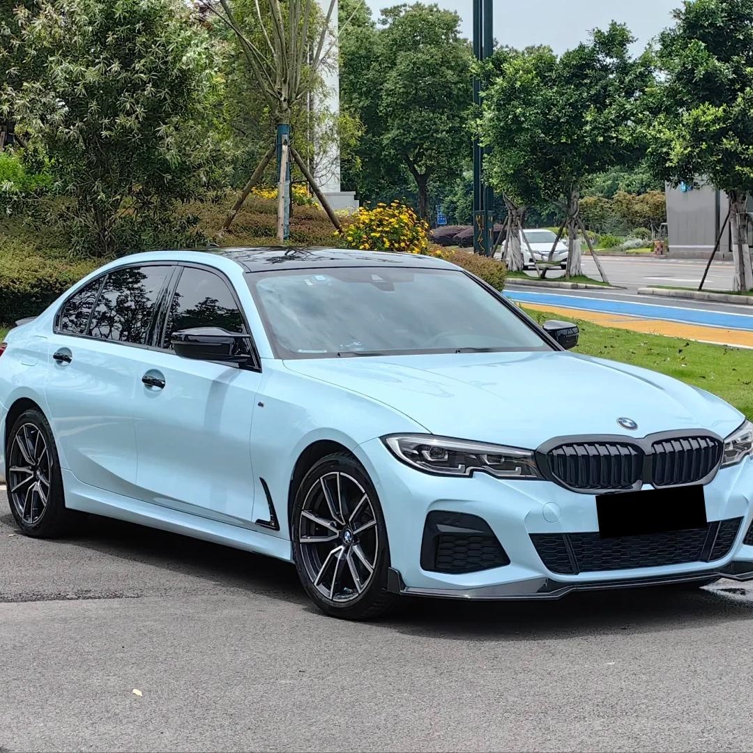 Gloss Ice Blue Car Vinyl Wrap PET review Breeze 01