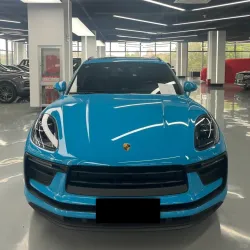 Gloss Miami Blue Car Vinyl Wrap Porsche PET review Future 01