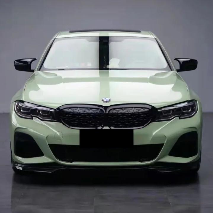 Gloss Light Khaki Green Car Vinyl Wrap PET review Pure 00