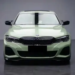 Gloss Light Khaki Green Car Vinyl Wrap Mercedes Benz review Pure 01