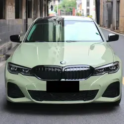 Gloss Light Khaki Green Car Vinyl Wrap Mercedes Benz review Light 01