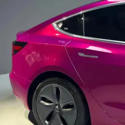 Gloss Metallic Rubellite Purple Car Vinyl Wrap PET Wildberry review Recommand 02