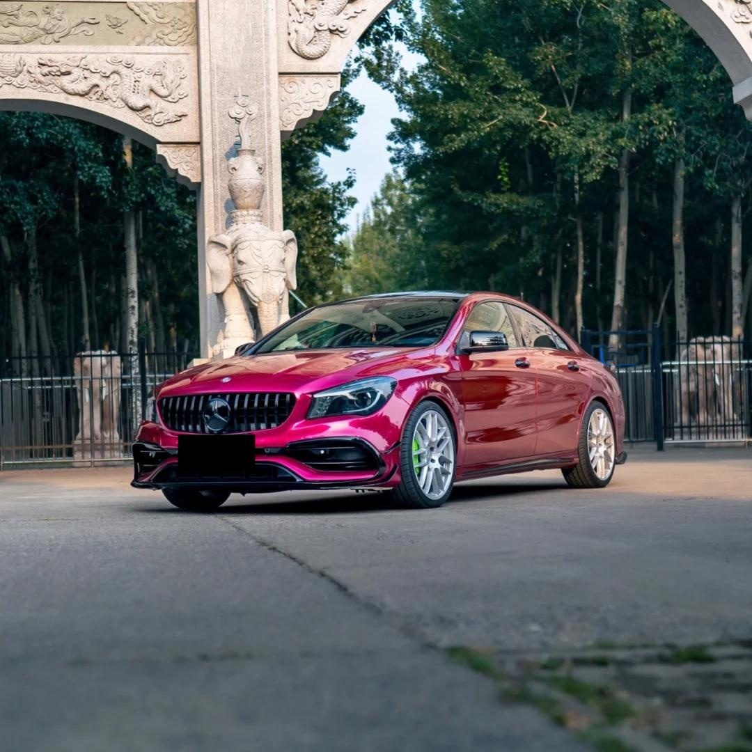 Gloss Metallic Rubellite Purple Car Vinyl Wrap PET  review Vinyl 01