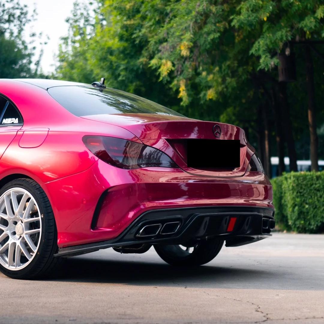 Gloss Metallic Rubellite Purple Car Vinyl Wrap PET  review Vinyl 04