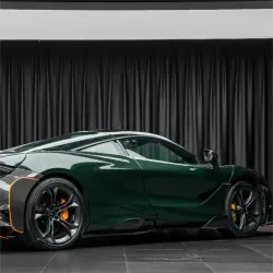 Gloss Crystal Dark Green Car Vinyl Wrap PET review Crystal 04