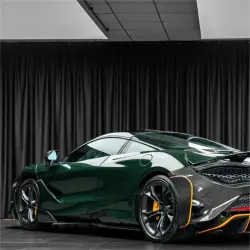 Gloss Crystal Dark Green Car Vinyl Wrap PET review Crystal 02