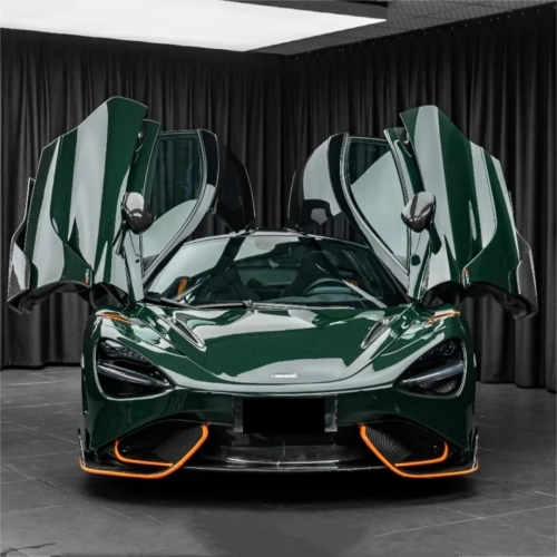 Gloss Crystal Dark Green Car Vinyl Wrap PET review 