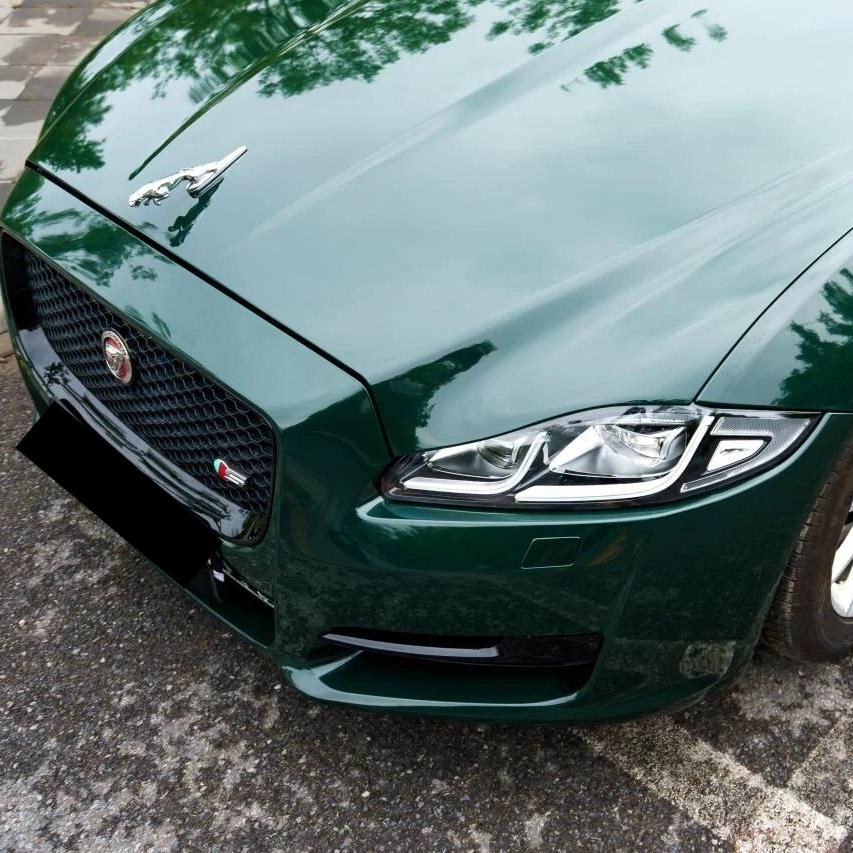 Gloss Crystal Dark Green Car Vinyl Wrap PET review Patience 00