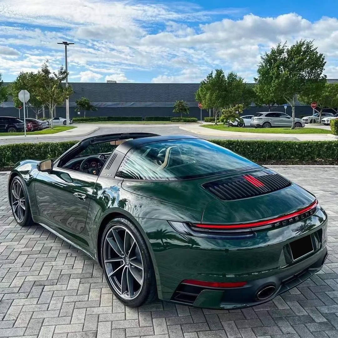 Gloss Crystal Dark Green Car Vinyl Wrap PET review Perfect 02