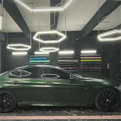 Glossy Paint Metalic Midnight Green Car Vinyl Wrap  review Client 05