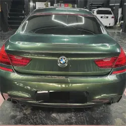Glossy Paint Metalic Midnight Green Car Vinyl Wrap  review Client 04