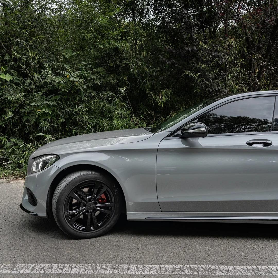 Gloss Nardo Grey Car Vinyl Wrap PET  review Finish 01