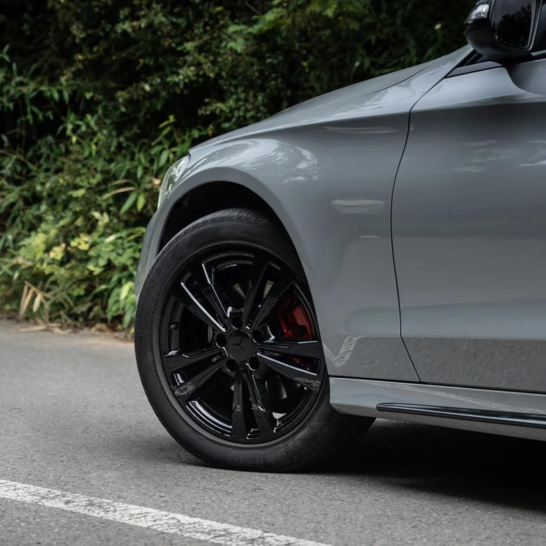 Gloss Nardo Grey Car Vinyl Wrap PET  review Finish 03