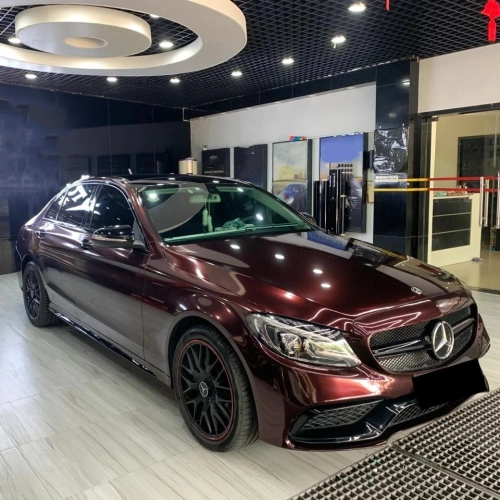 Gloss Metallic Black Rose Car Vinyl Wrap PET reviewed by