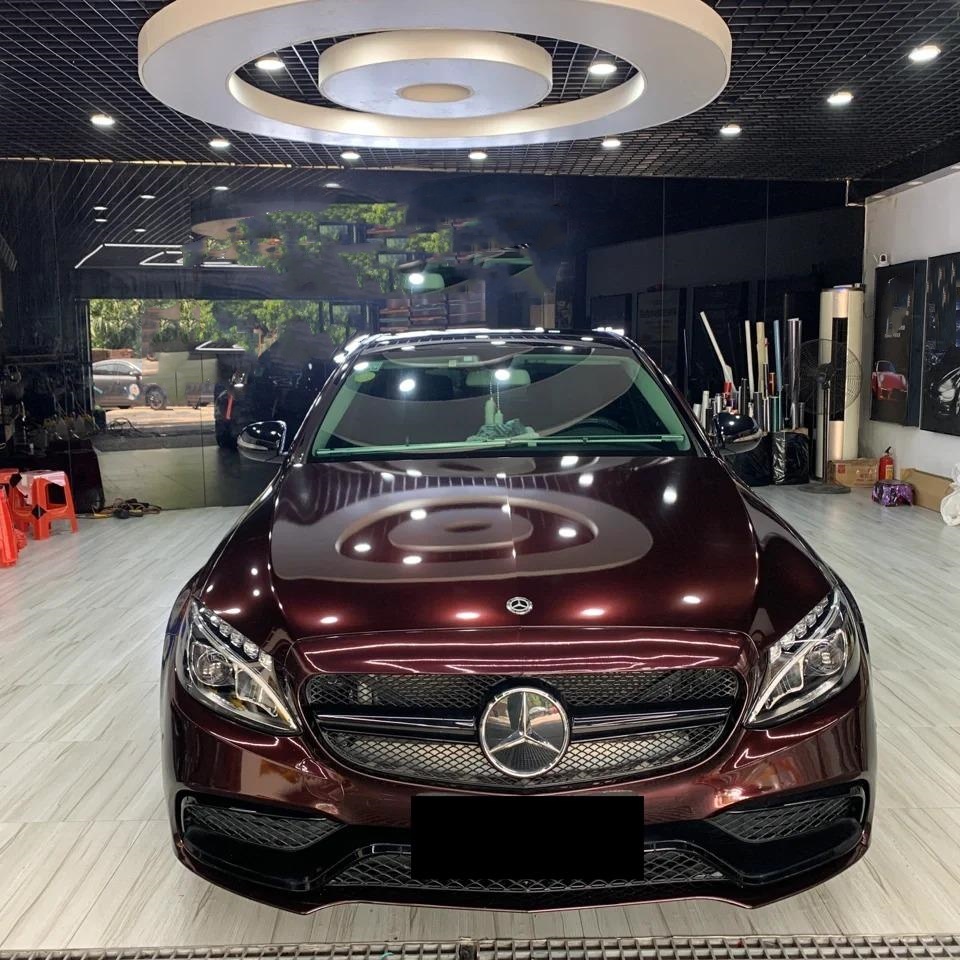 Gloss Metallic Black Rose Car Vinyl Wrap review Bubbles 01