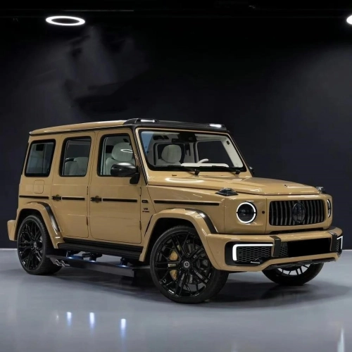 Gloss AMG Desert Yellow Car Vinyl Wrap PET reviewed by