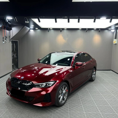 Ultra Glossy Liquid Dragon Red Car Vinyl Wrap PET reviewed by