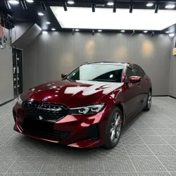 Ultra Glossy Liquid Dragon Red Car Vinyl Wrap PET review Liquid 02