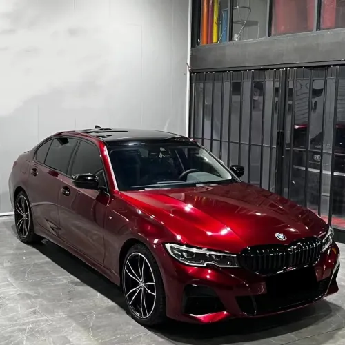 Ultra Glossy Liquid Dragon Red Car Vinyl Wrap PET review 