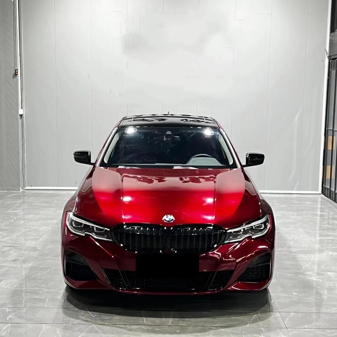 Ultra Glossy Liquid Dragon Red Car Vinyl Wrap PET review Drawn 02