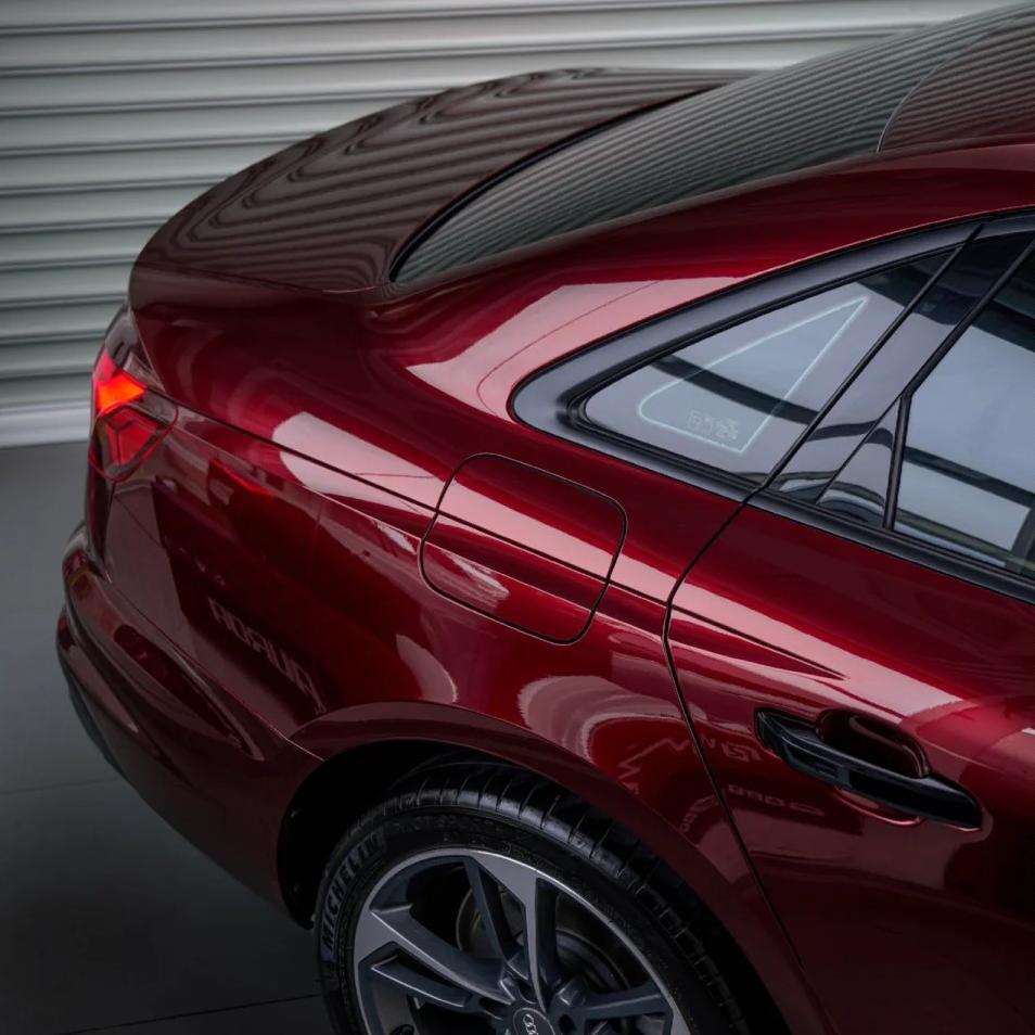 Ultra Glossy Liquid Dragon Red Car Vinyl Wrap PET review Highly 02