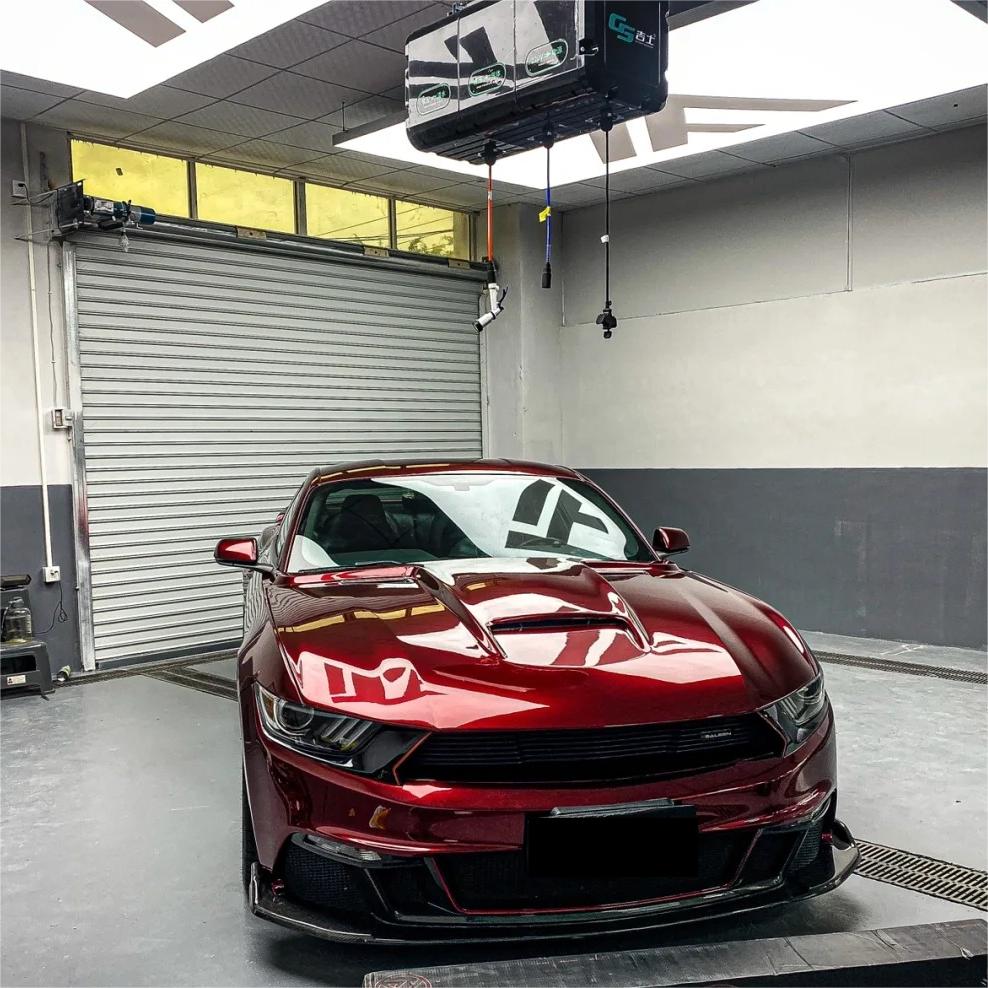 Ultra Glossy Liquid Dragon Red Car Vinyl Wrap PET review Color