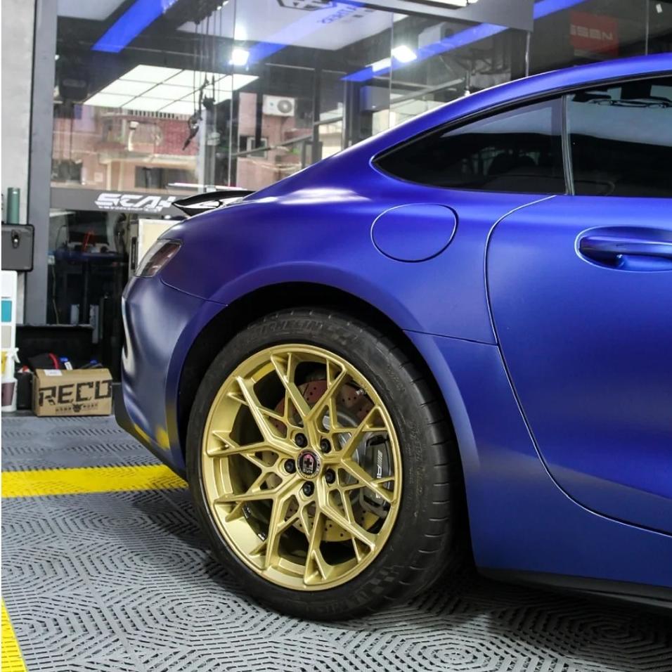 Matte Metallic Navy Blue Car Vinyl Wrap review Navy 02