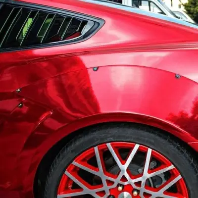 Gloss Mirror Chrome Red  Car Vinyl Wrap review Chrome 01