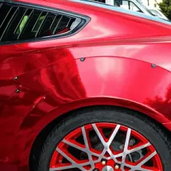 Gloss Mirror Chrome Red  Car Vinyl Wrap review Chrome 02