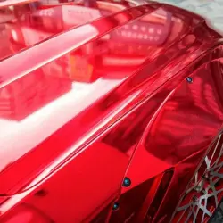 Gloss Mirror Chrome Red  Car Vinyl Wrap review Chrome 01
