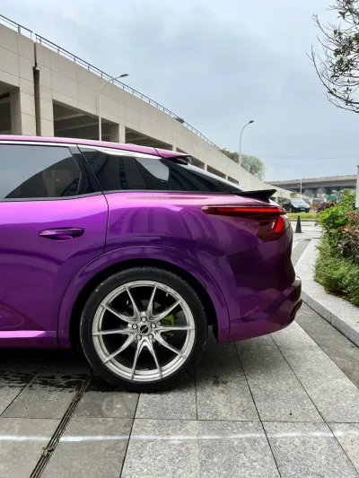 Gloss Metallic Grape Purple Car Vinyl Wrap PET review Purple