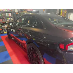 Gloss Diamond Chameleon Black Red Vinyl Wrap review Québec 03