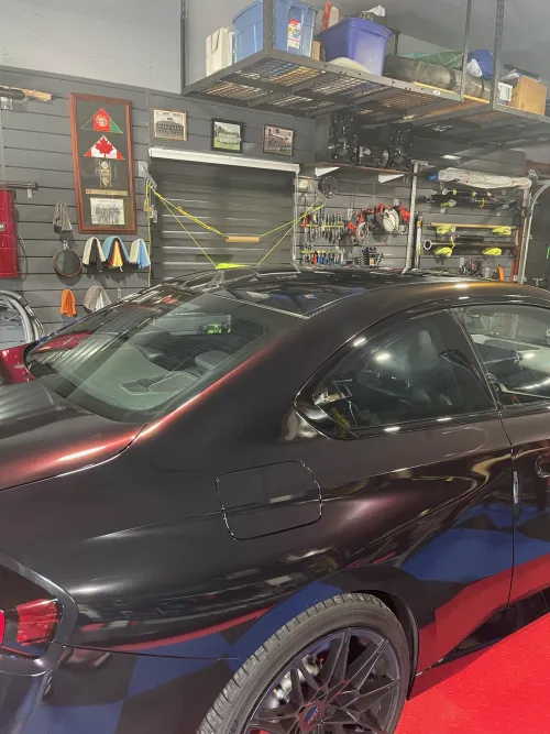 Gloss Diamond Chameleon Black Red Vinyl Wrap review 