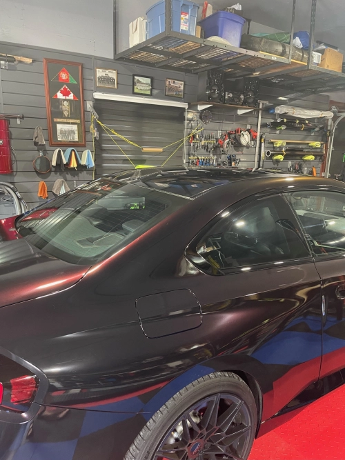 Gloss Diamond Chameleon Black Red Vinyl Wrap reviewed by