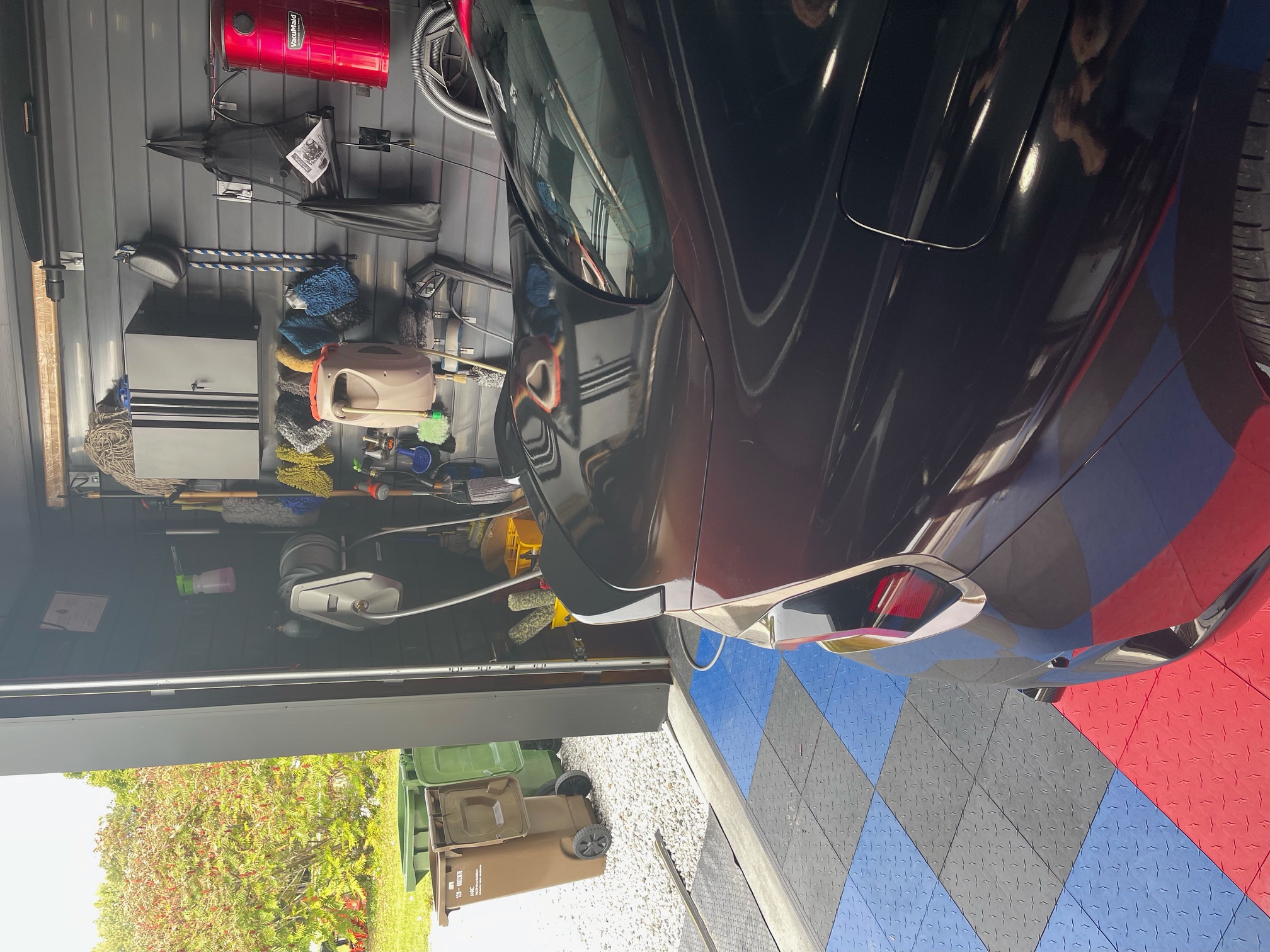 Gloss Diamond Chameleon Black Red Vinyl Wrap review Québec 04