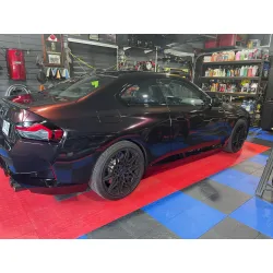 Gloss Diamond Chameleon Black Red Vinyl Wrap review Québec 04