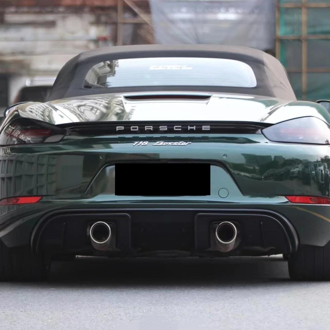 Gloss Metallic Oak Green Car Vinyl Wrap Porsche PET review Soft 00