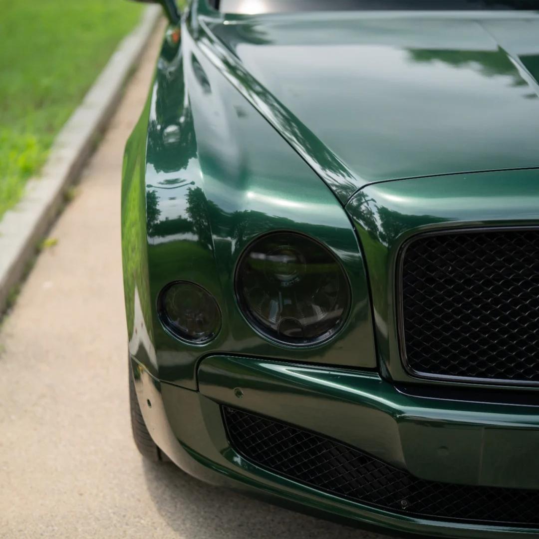 Gloss Metallic Oak Green Car Vinyl Wrap Porsche PET review Different 01