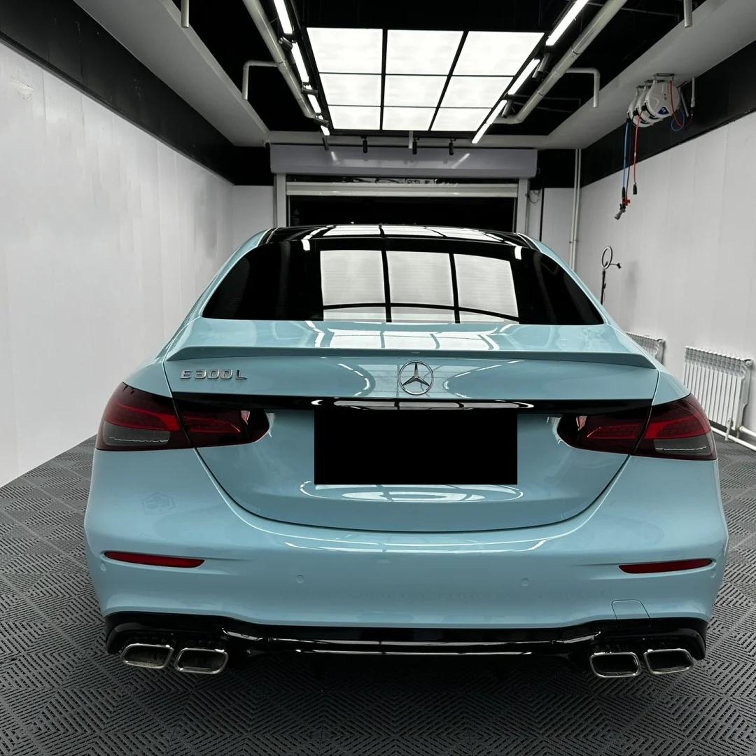 Gloss Meissen Blue Car Vinyl Wrap PET review Perfect 03