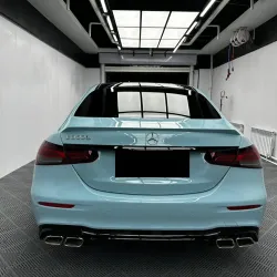 Gloss Meissen Blue Car Vinyl Wrap PET review Perfect 04