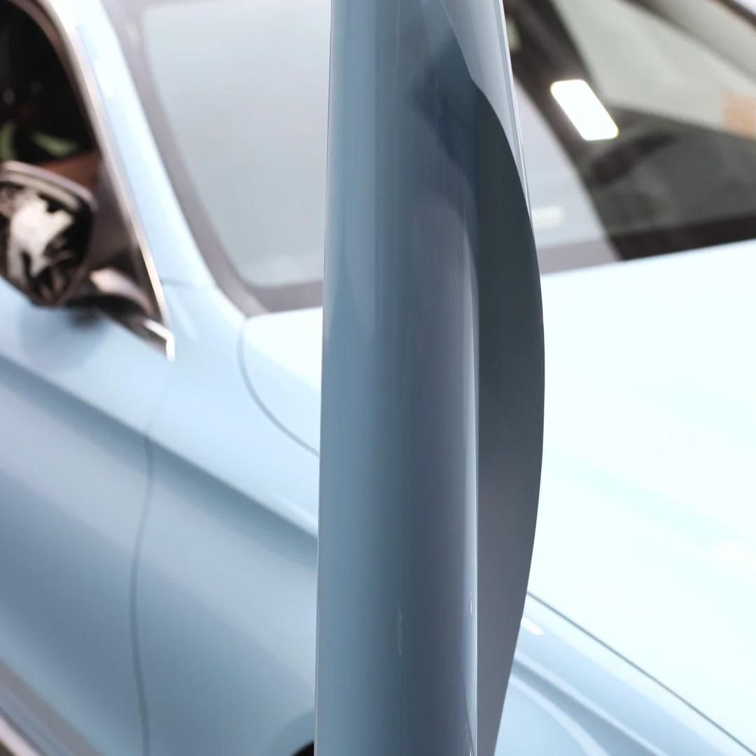 Gloss Meissen Blue Car Vinyl Wrap PET review Meissen 03