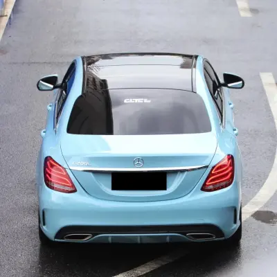 Gloss Meissen Blue Car Vinyl Wrap PET review Meissen 02