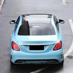 Gloss Meissen Blue Car Vinyl Wrap PET review Meissen 02