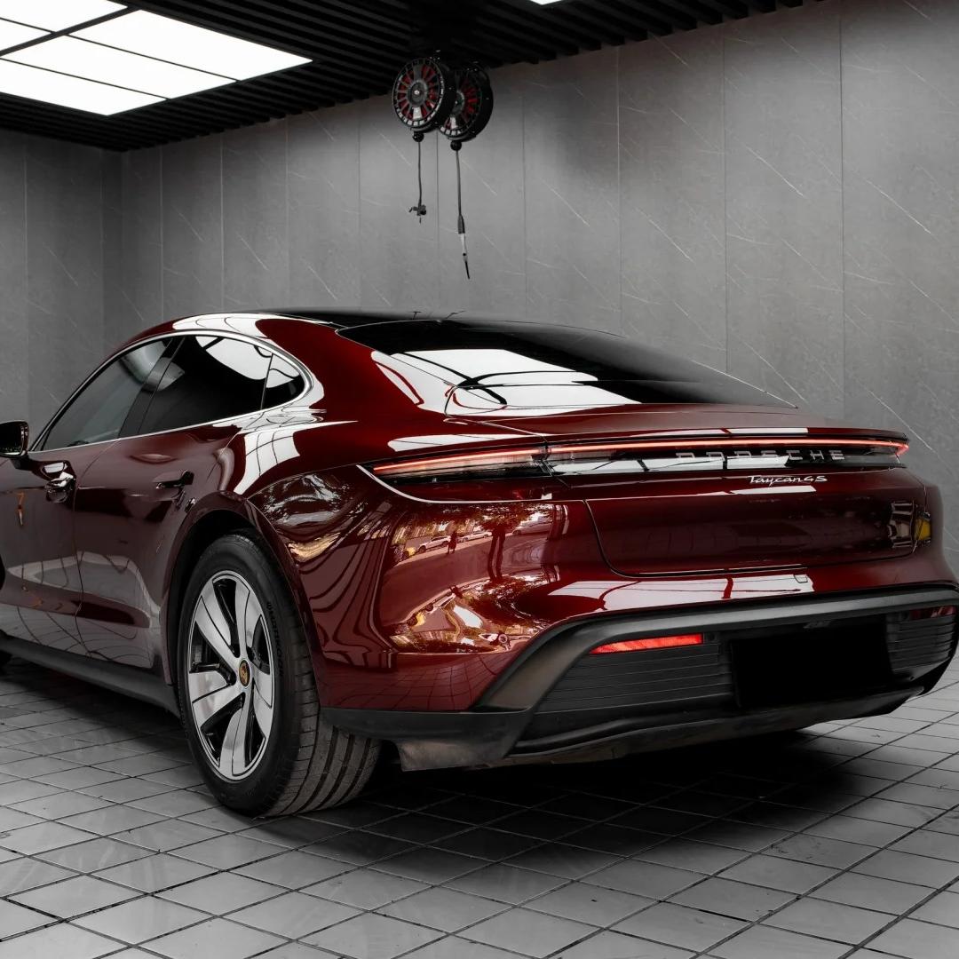 Gloss Metallic Black Cherry Red Car Vinyl Wrap review Reality 01