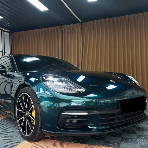 Gloss British Racing Green Car Vinyl Wrap PET review 