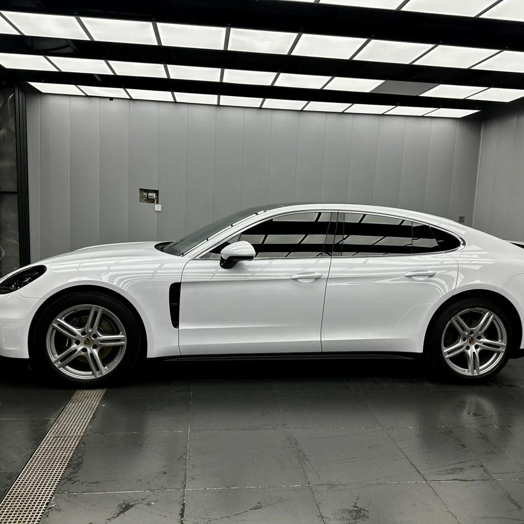 Gloss Crystal White Car Vinyl Wrap  review Crystal 00