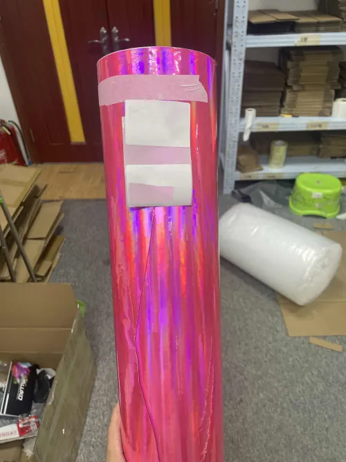 Gloss Pink Holographic Chrome Laser Car Vinyl Wrap Coupe BMW review 