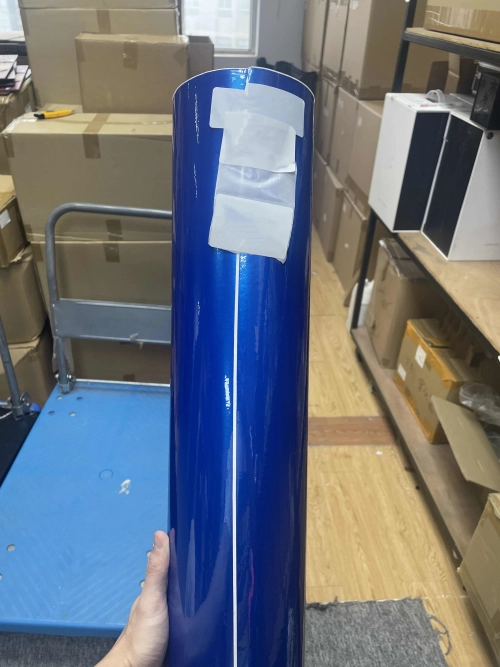 Gloss Metallic Jazz Blue Car Vinyl Wrap PET reviewed by