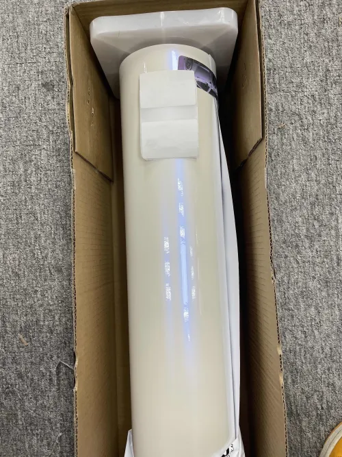 Gloss Metallic Chameleon Blue White Car Vinyl Wrap PET review 