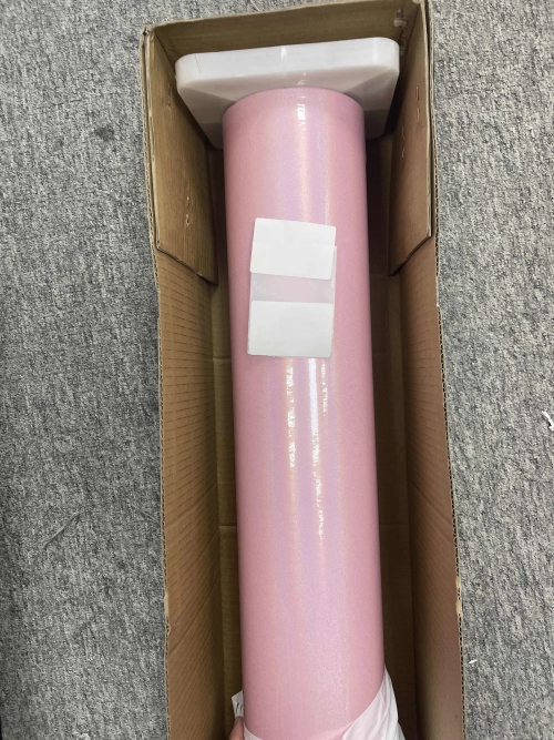 Gloss Metallic Rainbow Laser Light Pink Car Vinyl Wrap review 